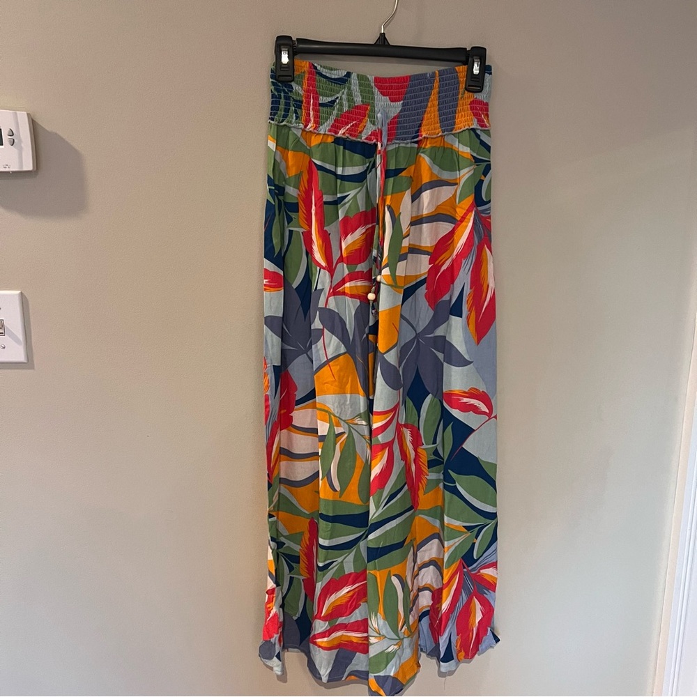 Goa Beachwear by Japna Floral Wide Leg Pants